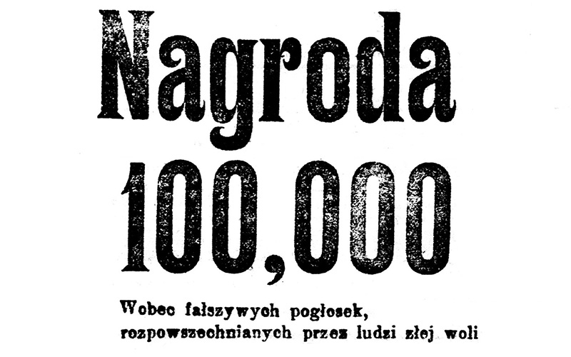 9 czerwca 1920 r. Reklama w walce z fake newsami