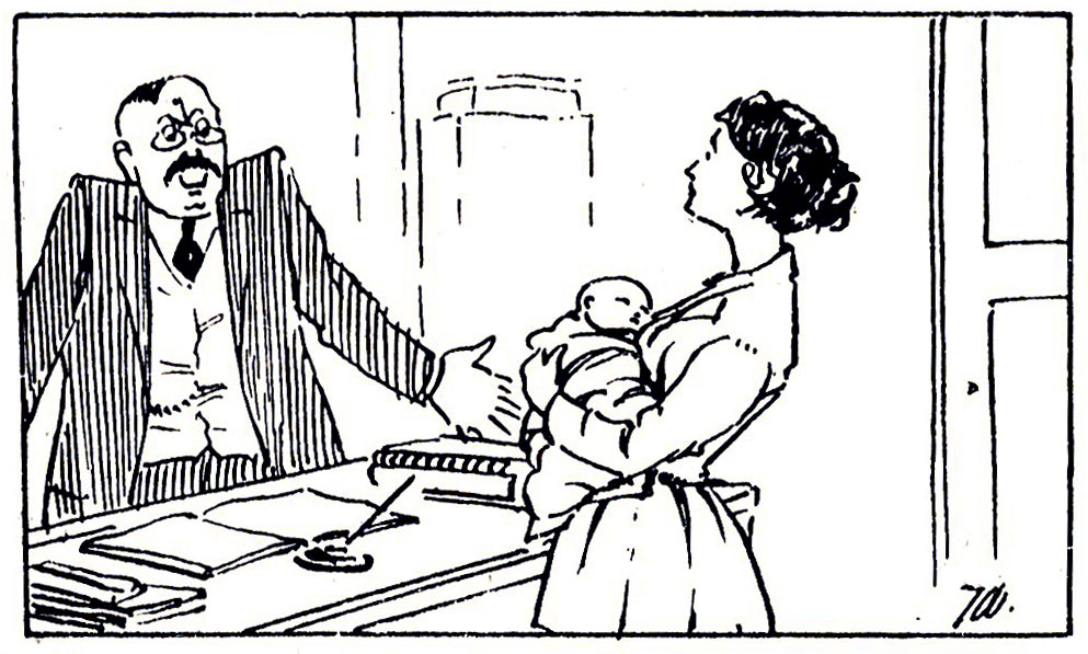 11 czerwca 1920 r. Młoda mama idzie do pracy