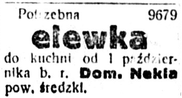 8 września 1920 r. Rendant, elewka, dyrektryza – poszukiwani!